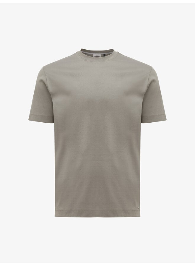 Gentiluomo gemerceriseerd t-shirt korte mouw taupe