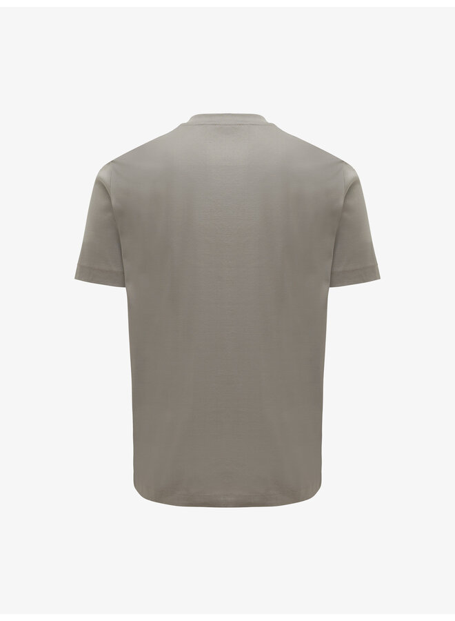 Gentiluomo gemerceriseerd t-shirt korte mouw taupe