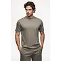 Gentiluomo gemerceriseerd t-shirt korte mouw taupe
