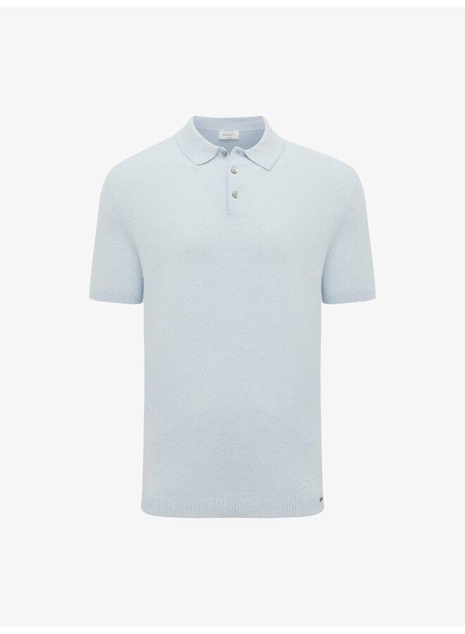 Gentiluomo polo korte mouw boucle blue