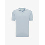 Gentiluomo polo korte mouw open collar blue