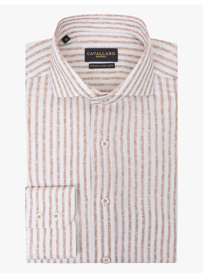 Cavallaro shirt lange mouw streep old pink
