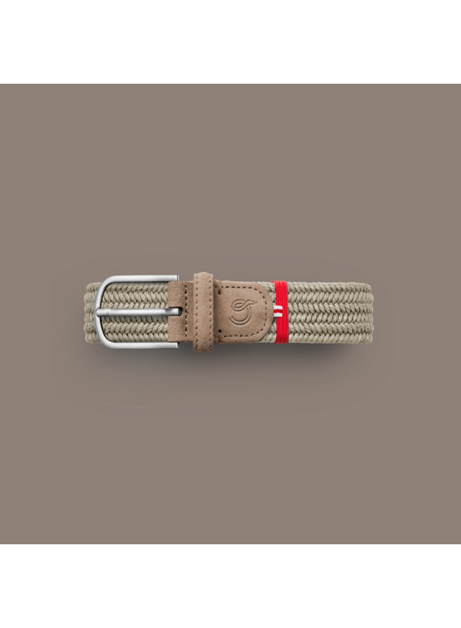 La Boucle waxed cotton gevlochten riem Lazio