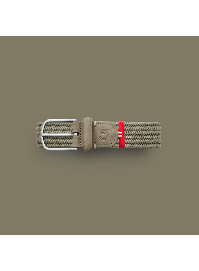 La Boucle waxed cotton gevlochten riem Veneto