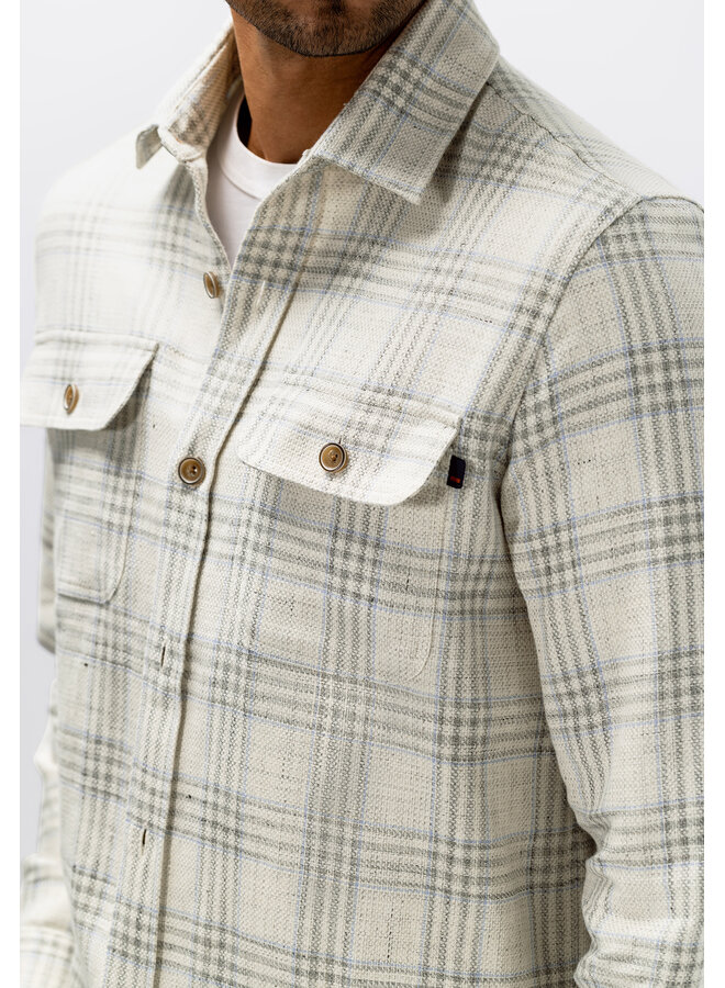 State of Art overshirt met ruitdessin