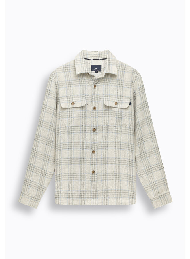 State of Art overshirt met ruitdessin