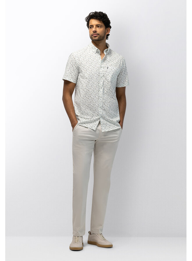 State of Art shirt met korte mouw print groen