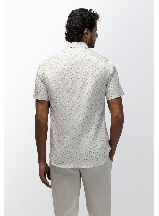 State of Art shirt met korte mouw print groen