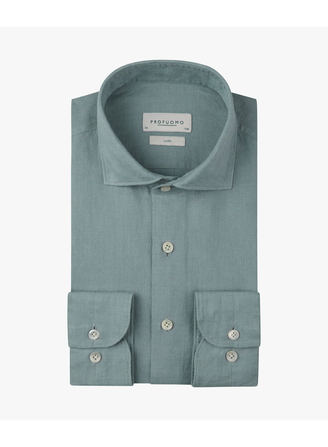 Profuomo linnen overhemd Blue