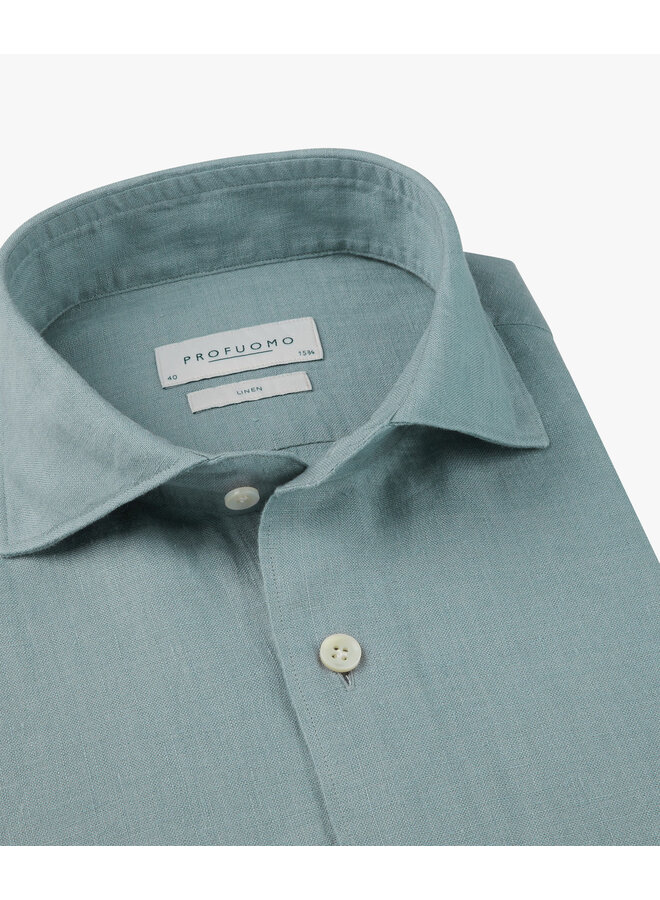 Profuomo linnen overhemd Blue