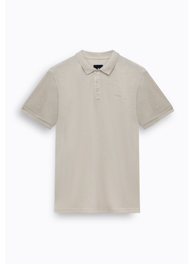 State of Art pique polo met stretch beige