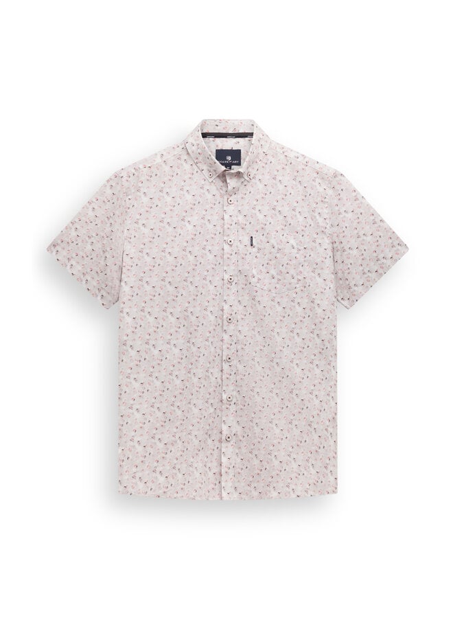 State of Art poplin korte mouw overhemd oud roze