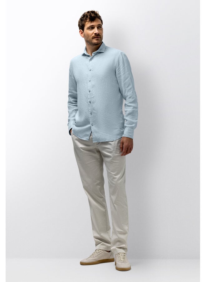 State of Art linnen overhemd licht blauw