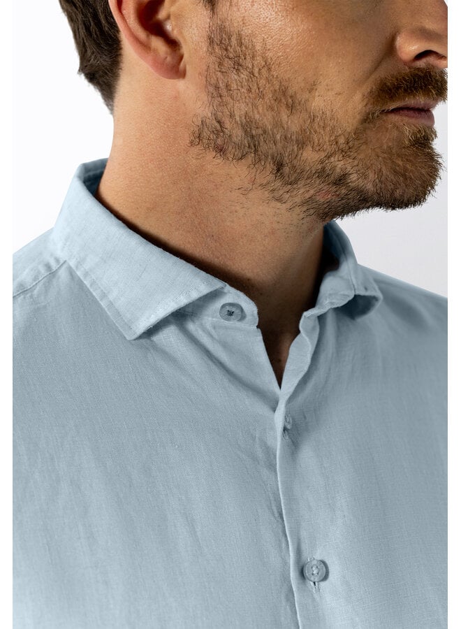 State of Art linnen overhemd licht blauw