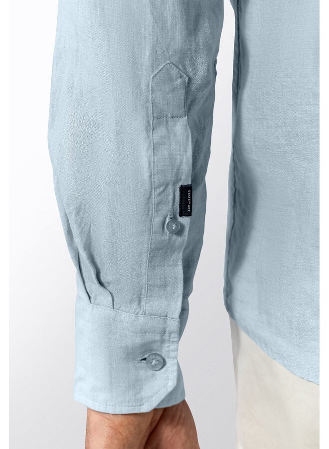 State of Art linnen overhemd licht blauw