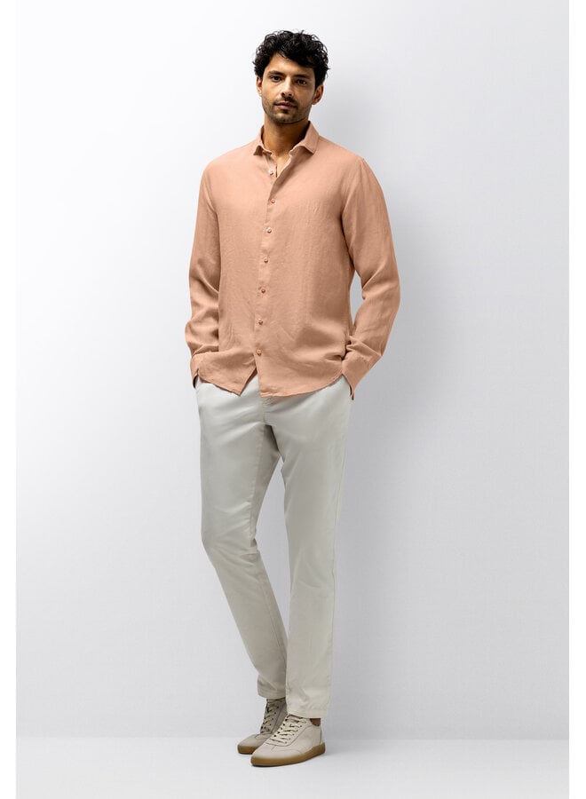 State of Art linnen overhemd peach