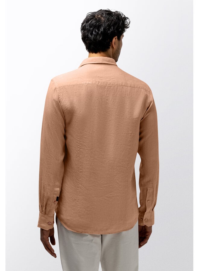 State of Art linnen overhemd peach