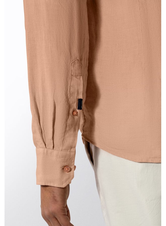 State of Art linnen overhemd peach