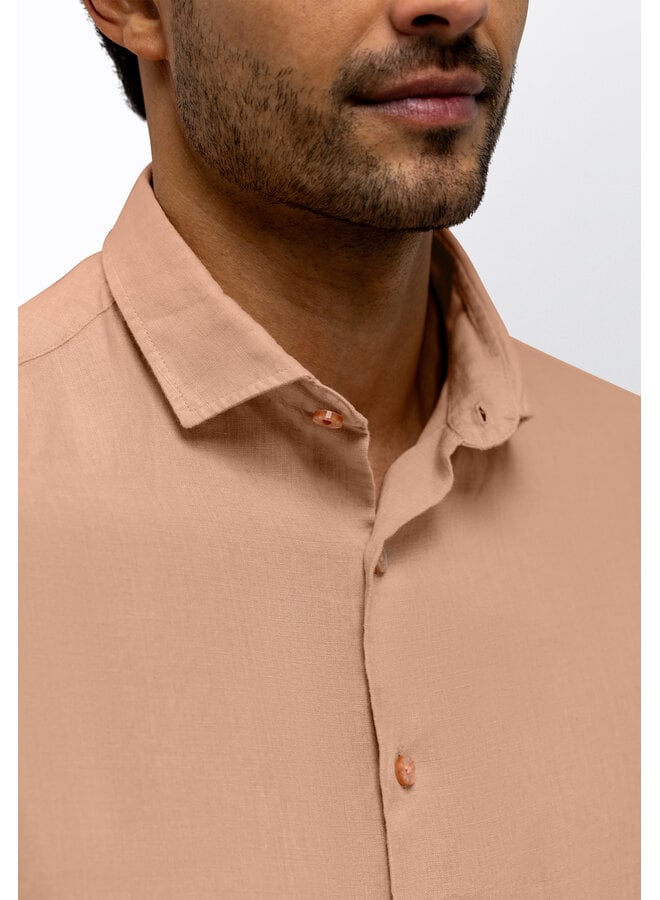 State of Art linnen overhemd peach