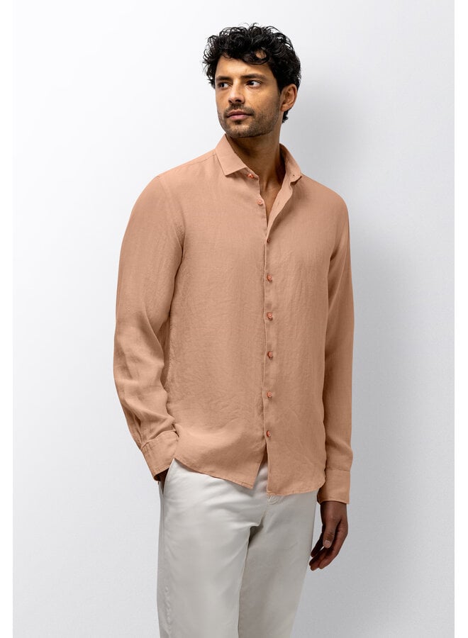 State of Art linnen overhemd peach