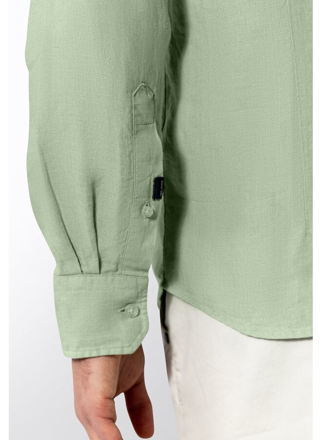 State of Art linnen overhemd licht groen