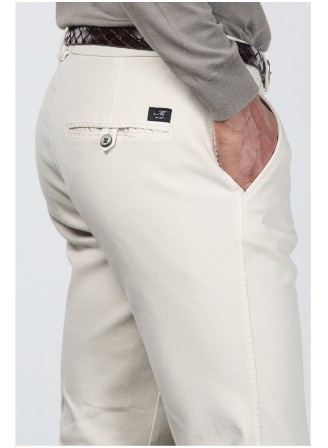 Mason's Torino Jersey chino wit