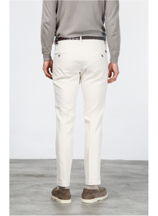 Mason's Torino Jersey chino wit