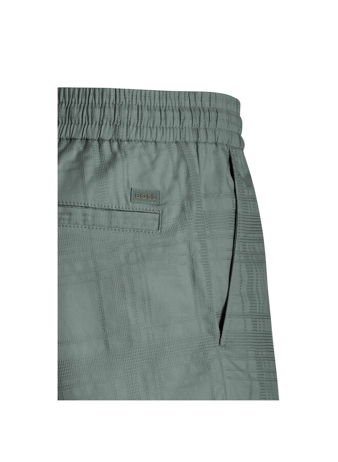 Hugo Boss short met elastieke band groen