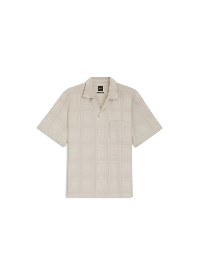 Hugo Boss kort mouw shirt Rayer_m beige