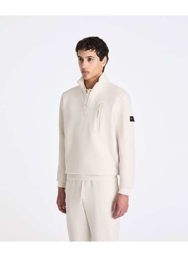 Half zip sweater Kent 01 light beige