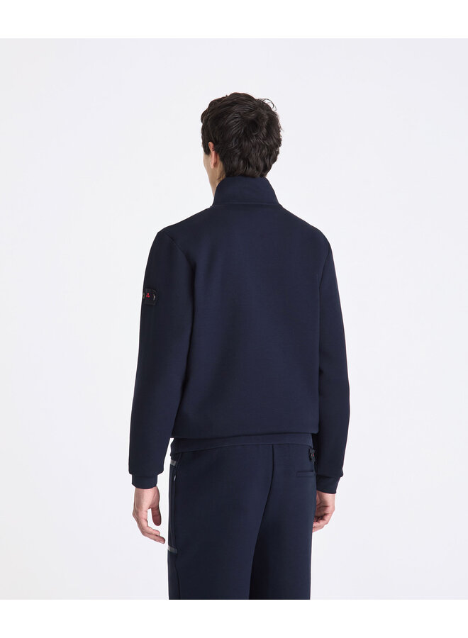 Peuterey half zip sweater Kent donkerblauw