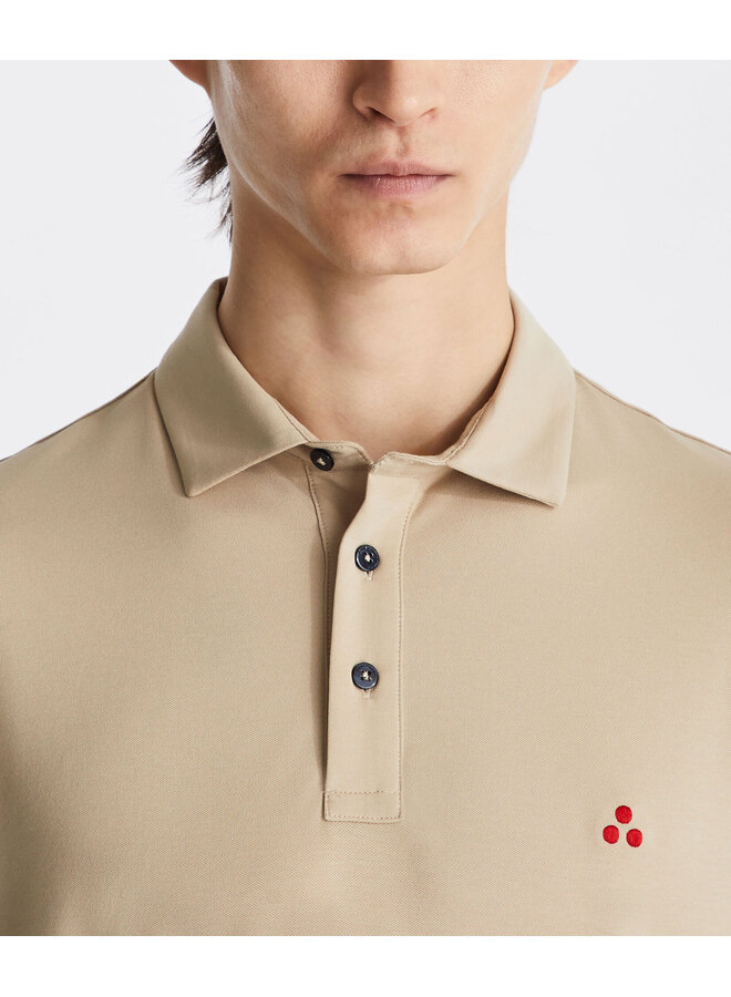 Peuterey Mezzola polo korte mouw beige