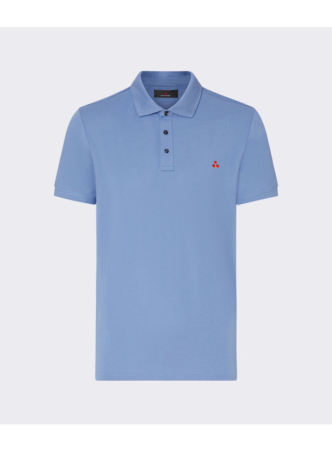 Peuterey Mezzola polo korte mouw jeansblauw