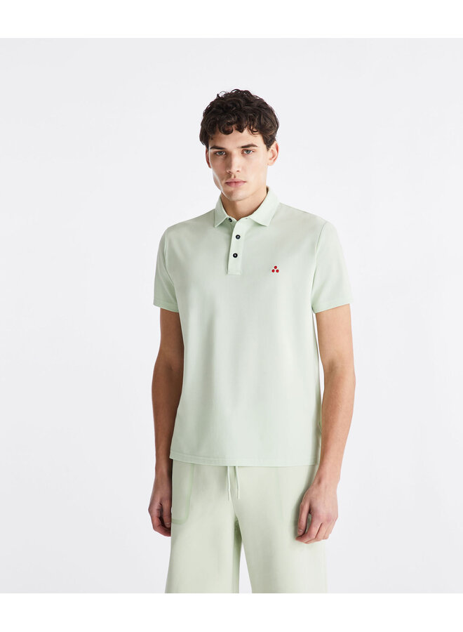 Mezzola 02 stretch polo korte mouw light green