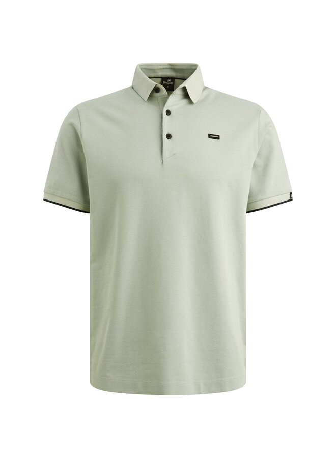 Vanguard pique blend polo korte mouw aqua