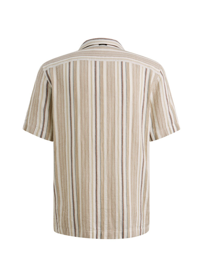 Vanguard korte mouw shirt streep roze