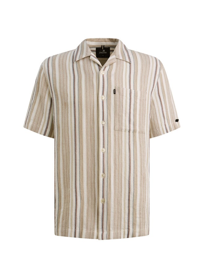 Overhemd korte mouw streep