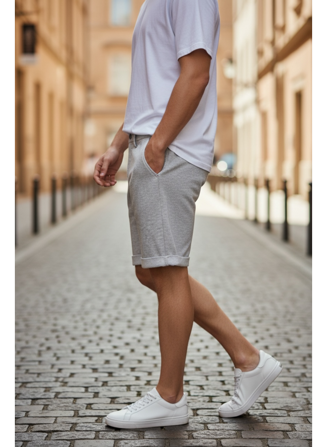 Mason's Torino jogging korte broek licht grijs