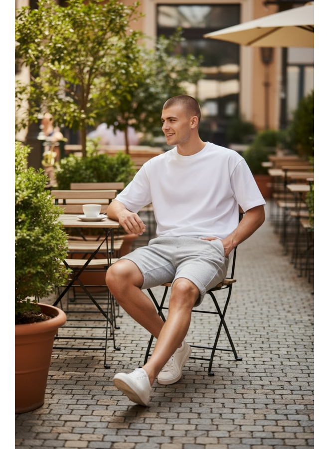 Mason's Torino jogging korte broek licht grijs