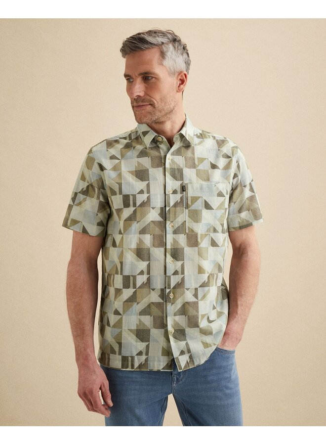 Shirt korte mouw met all-over print