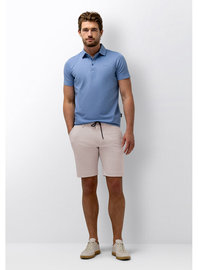 Jersey korte broek met koord beige