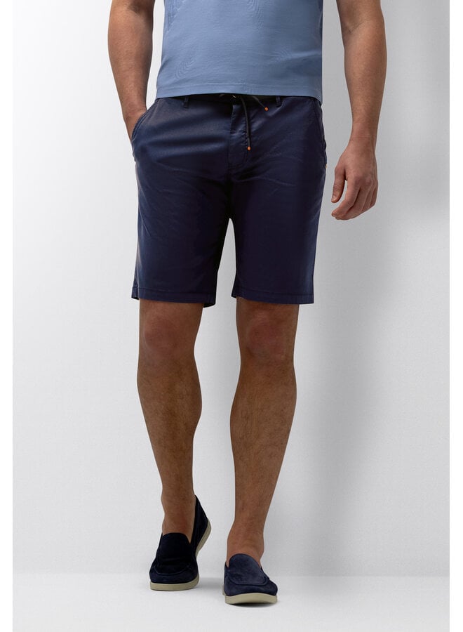 Poplin korte broek met koord navy
