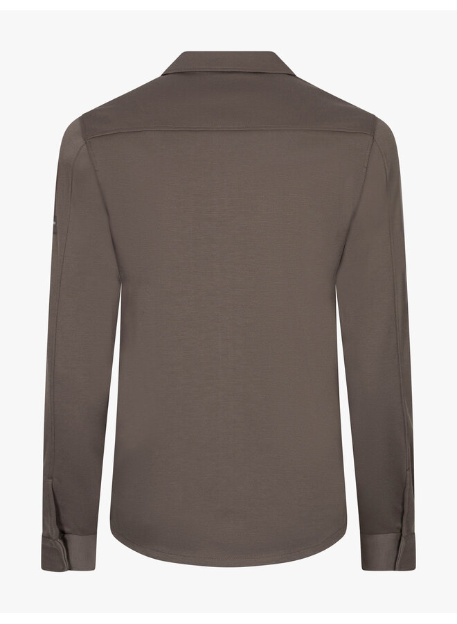 Cavallaro Zerino overshirt dark taupe