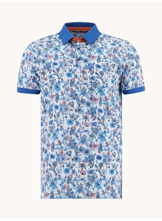 A Fish named Fred polo Floral print baluw