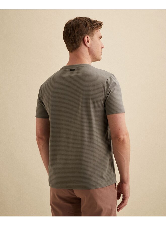 Vanguard t-shirt korte mouw streep grijs