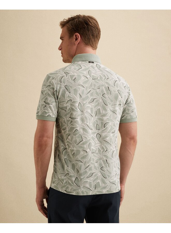 Vanguard pique polo korte mouw met print