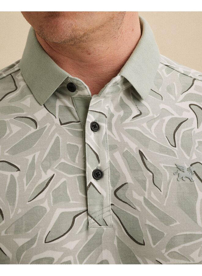 Vanguard pique polo korte mouw met print