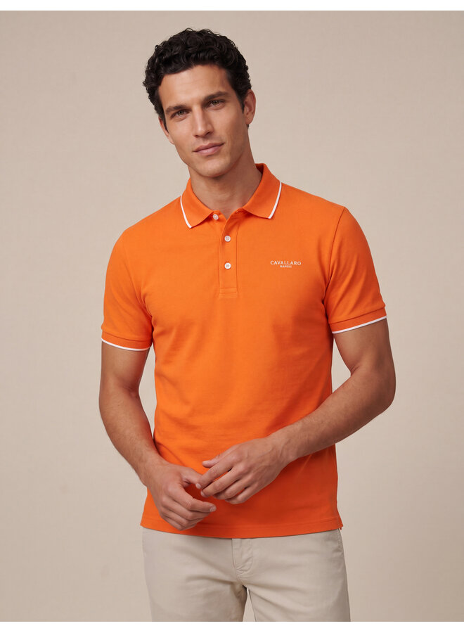 WK26 polo korte mouw orange