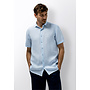 State of Art linnen shirt korte mouw licht blauw