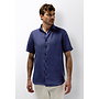 State of Art linnen shirt korte mouw navy